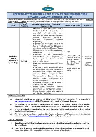Additional Director Information Technology