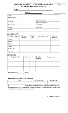 Computer Programming Officer @ NUML Main Campus Islamabad