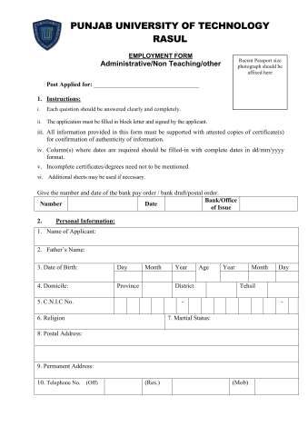 Assistant Registrar (BPS-17)