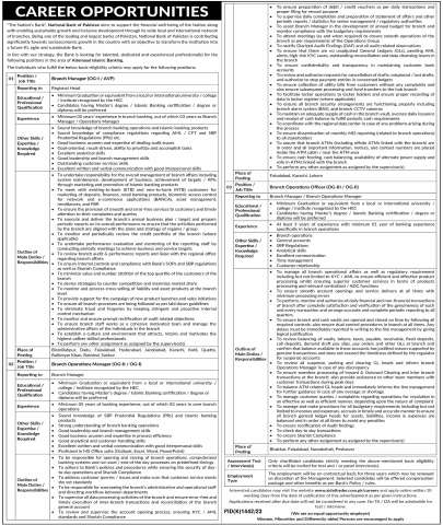 Branch Operations Officer (OG-III / OG-II)