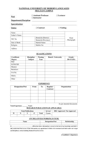 Instructor (German) @ NUML University, Multan Campus