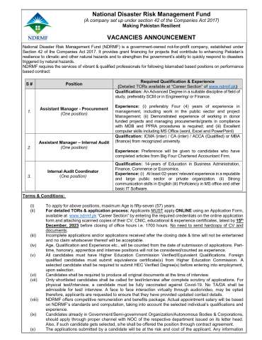 Internal Audit Coordinator