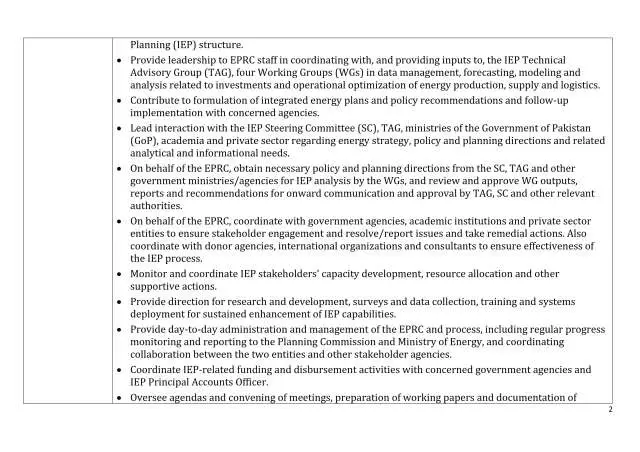 Senior Policy Analyst (PPS-10) @ Planning Commission (PC), Ministry of Planning Development & Special Initiatives