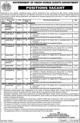 Junior Clerk (BPS-11)