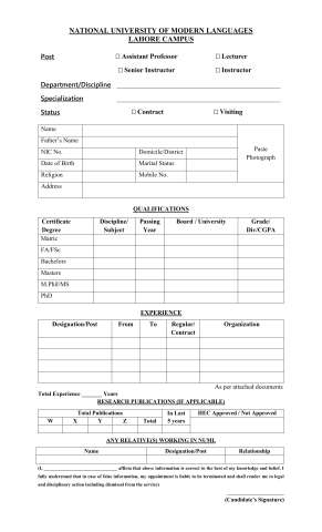 Senior Instructor @ NUML University, Lahore Campus