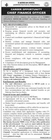 Chief Finance Officer (CFO)