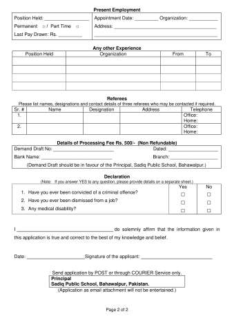 English Teacher @ Sadiq Public School