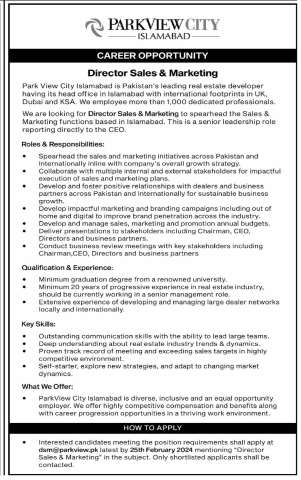 Director Sales & Marketing