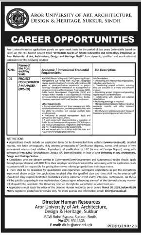 Project Coordinator (PPS-09)