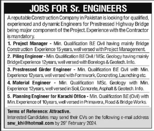Prestressed Girder Engineer