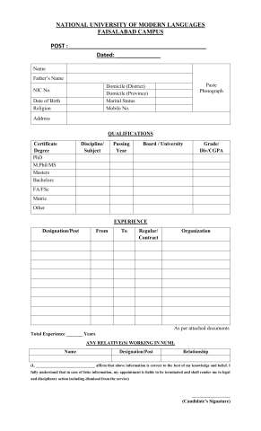 Driver @ NUML University, Faisalabad Campus