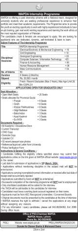 WAPDA Internship Program