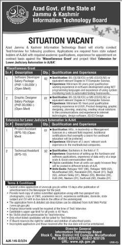 Technical Assistant (BPS-16)