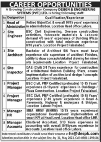 Head of Administration