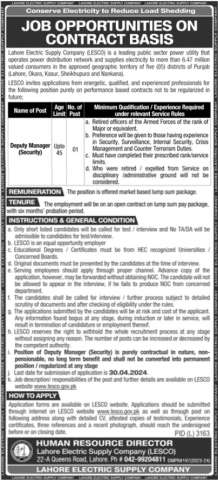 Deputy Manager (Security)