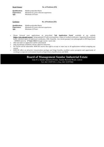 Marketing Officer @ Sundar Industrial Estate
