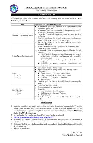 Computer Programming Officer