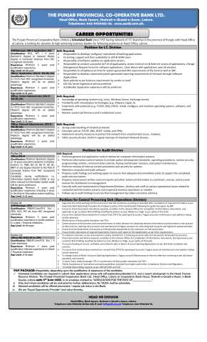 Officer, Applications (OG-II / OG-III)