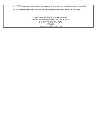 Assistant Director Legal (EG-01) @ Civil Aviation Authority (CAA)