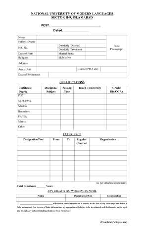 Regional Director @ National University of Modern Languages (NUML), Quetta Campus