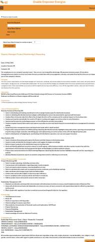 Deputy Manager Project Monitoring & Reporting