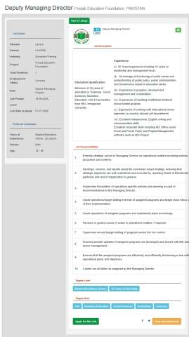 Deputy Managing Director