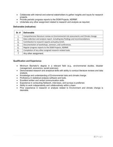 Research Analyst @ National Disaster Risk Management Fund (NDRMF)